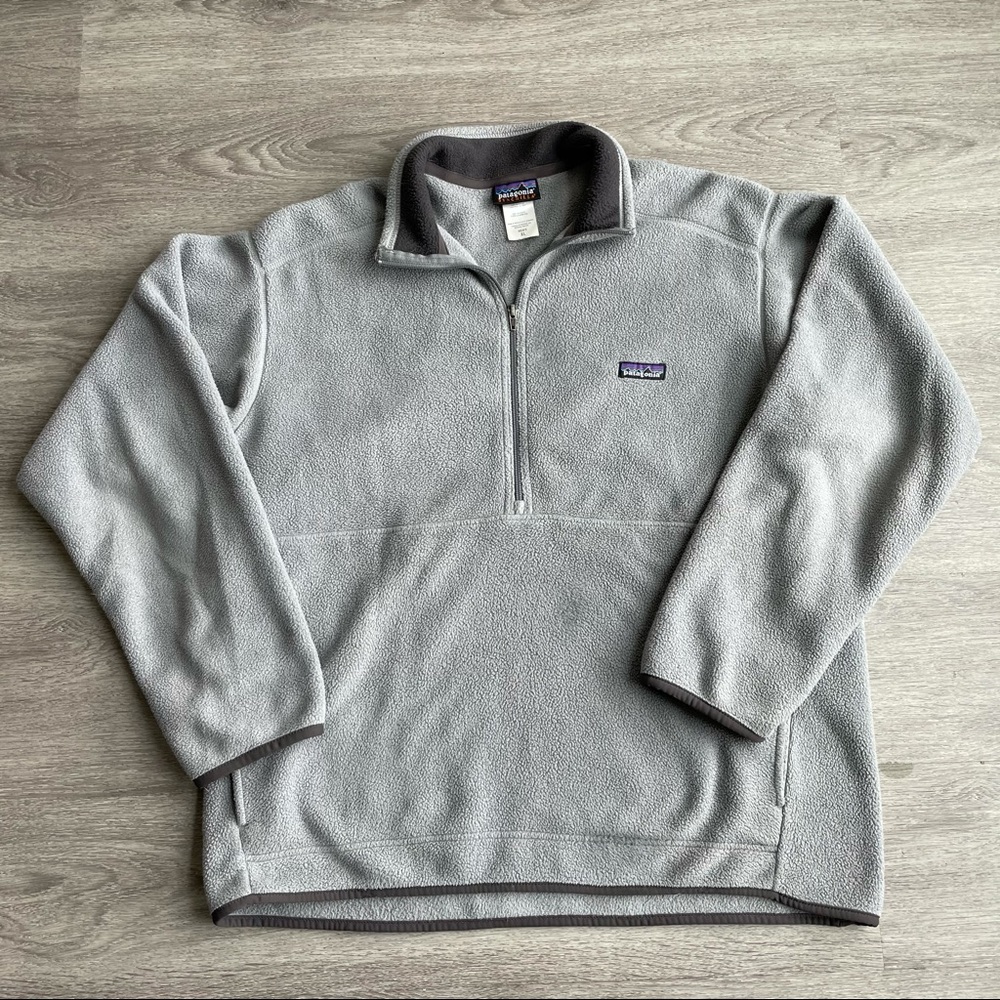 PATAGONIA SYNCHILLA GRAY QUARTER ZIP